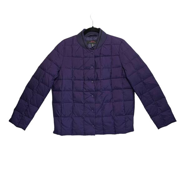 Trina Turk Jackets & Blazers - Trina Turk Duck Down Quilted Snap Front Puffer Jacket NWOT Women's Sz S Purple